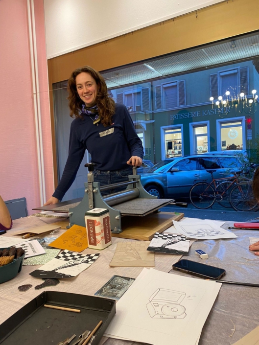 Maren Linoldruck Workshop