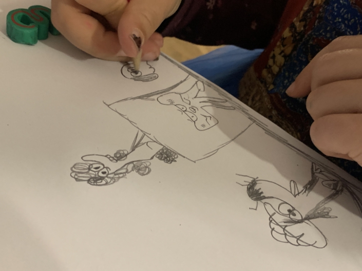 Kinderzeichnung Marc Boutavant Workshop